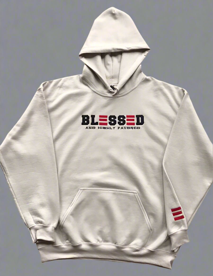 BLESSED and HIGHLY FAVORED HOODIE - ES Christian Wear