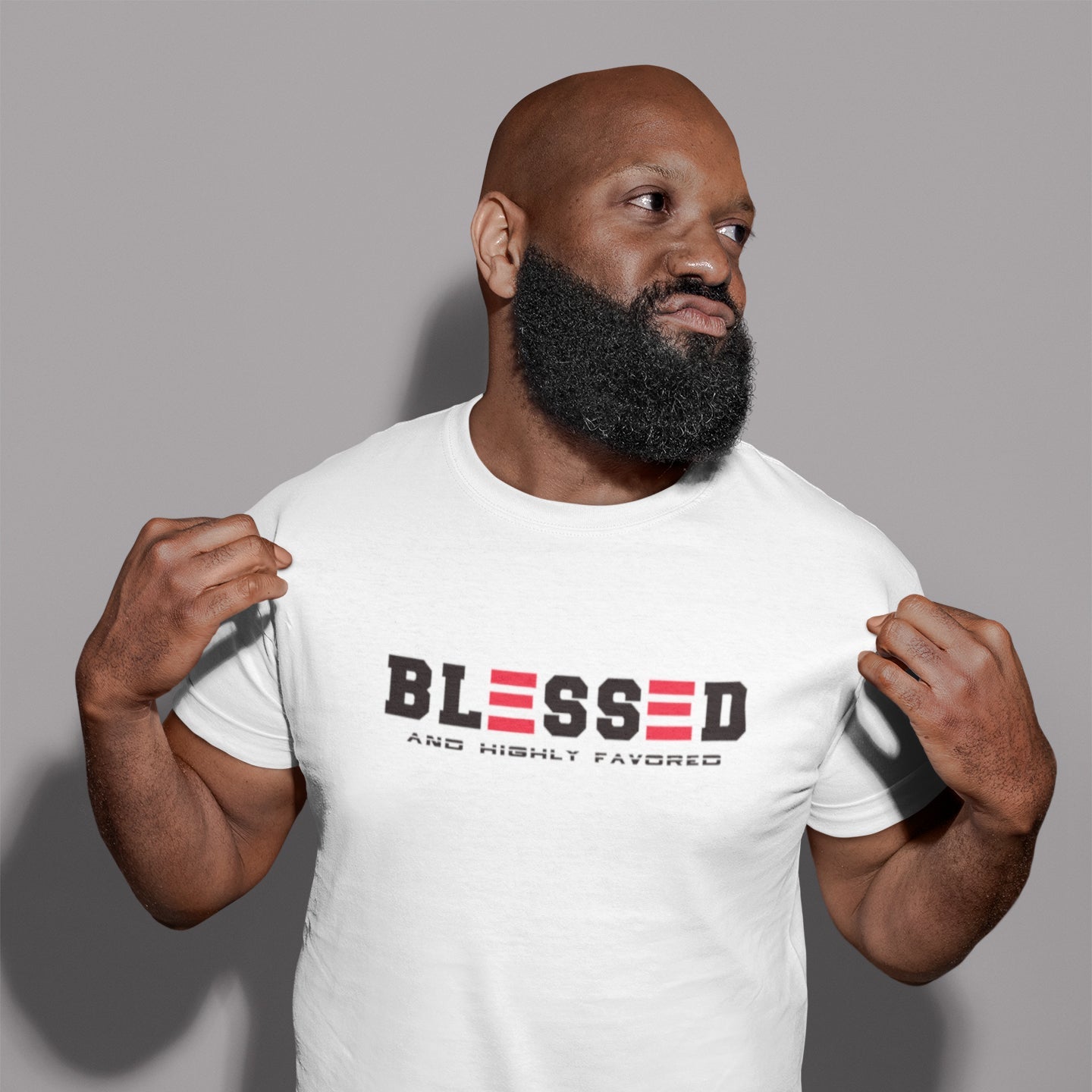 BLESSED and HIGHLY FAVORED T - SHIRT - ES Christian Wear