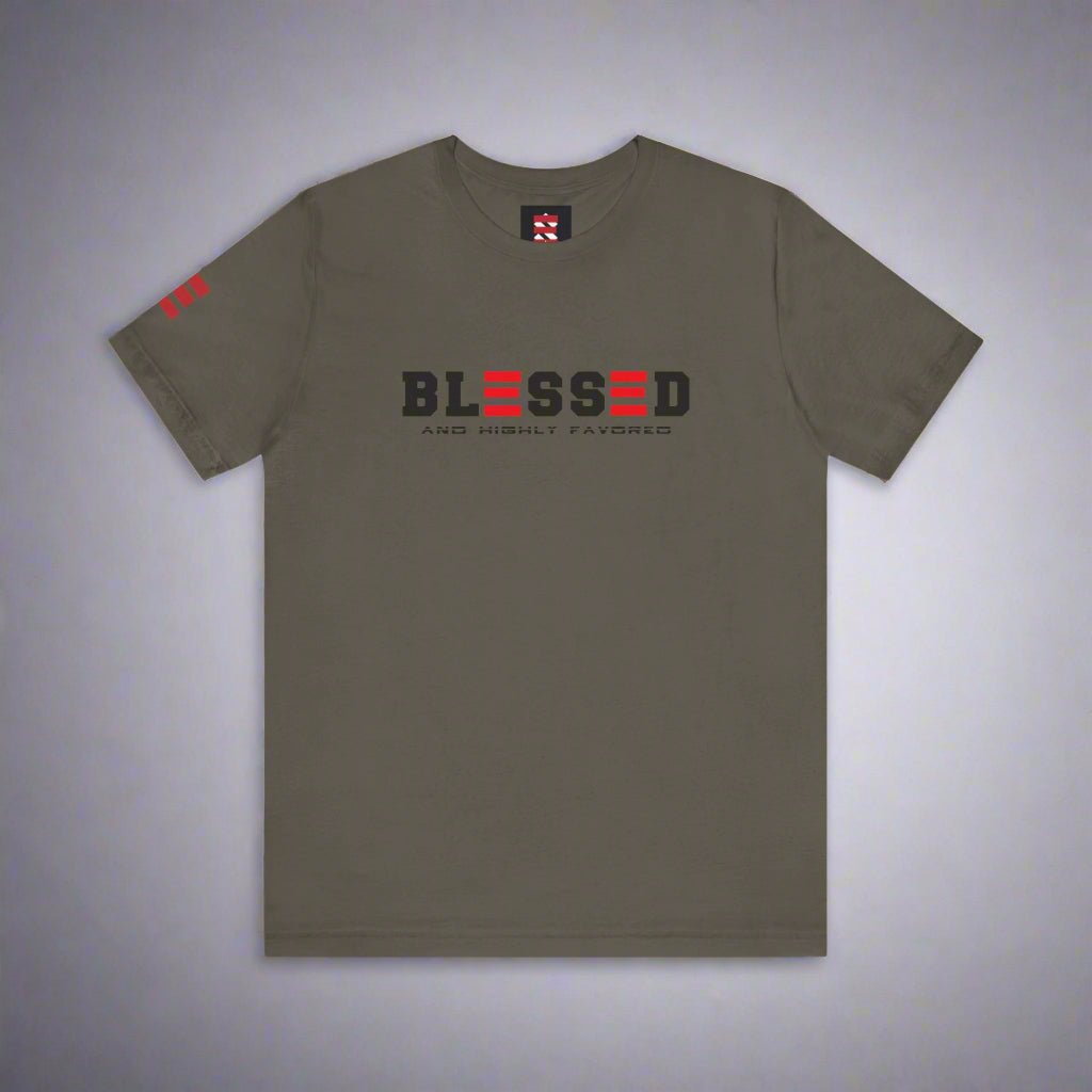 BLESSED and HIGHLY FAVORED T - SHIRT - ES Christian Wear