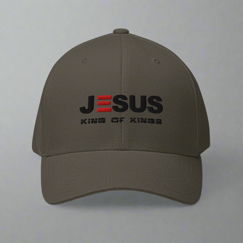 JESUS KING of KINGS STRUCTURED TWILL CAP - ES Christian Wear