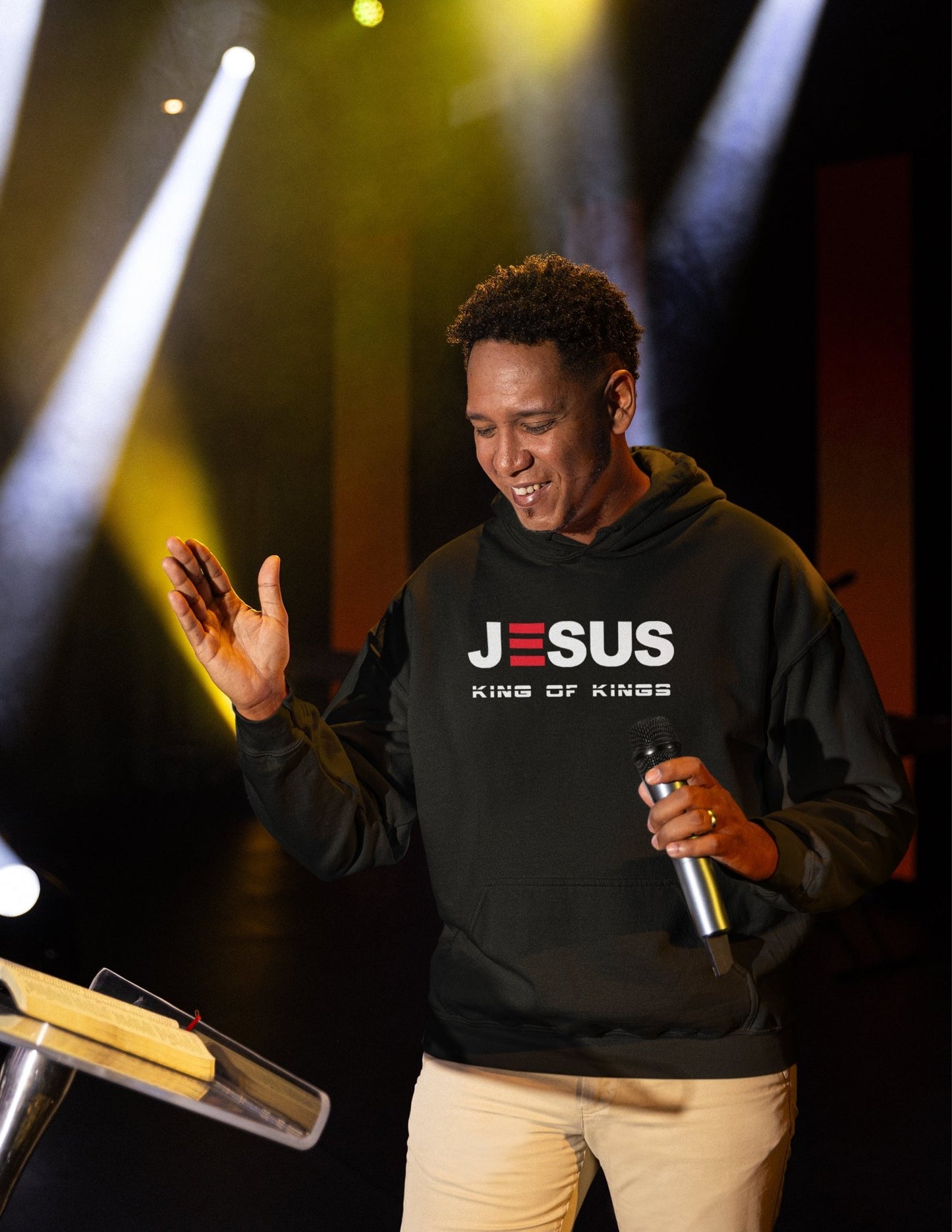 JESUS KING of KINGS UNISEX HOODIE - ES Christian Wear