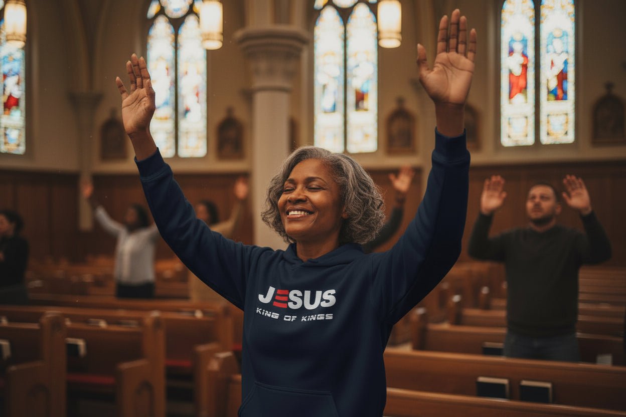 JESUS KING of KINGS UNISEX HOODIE - ES Christian Wear