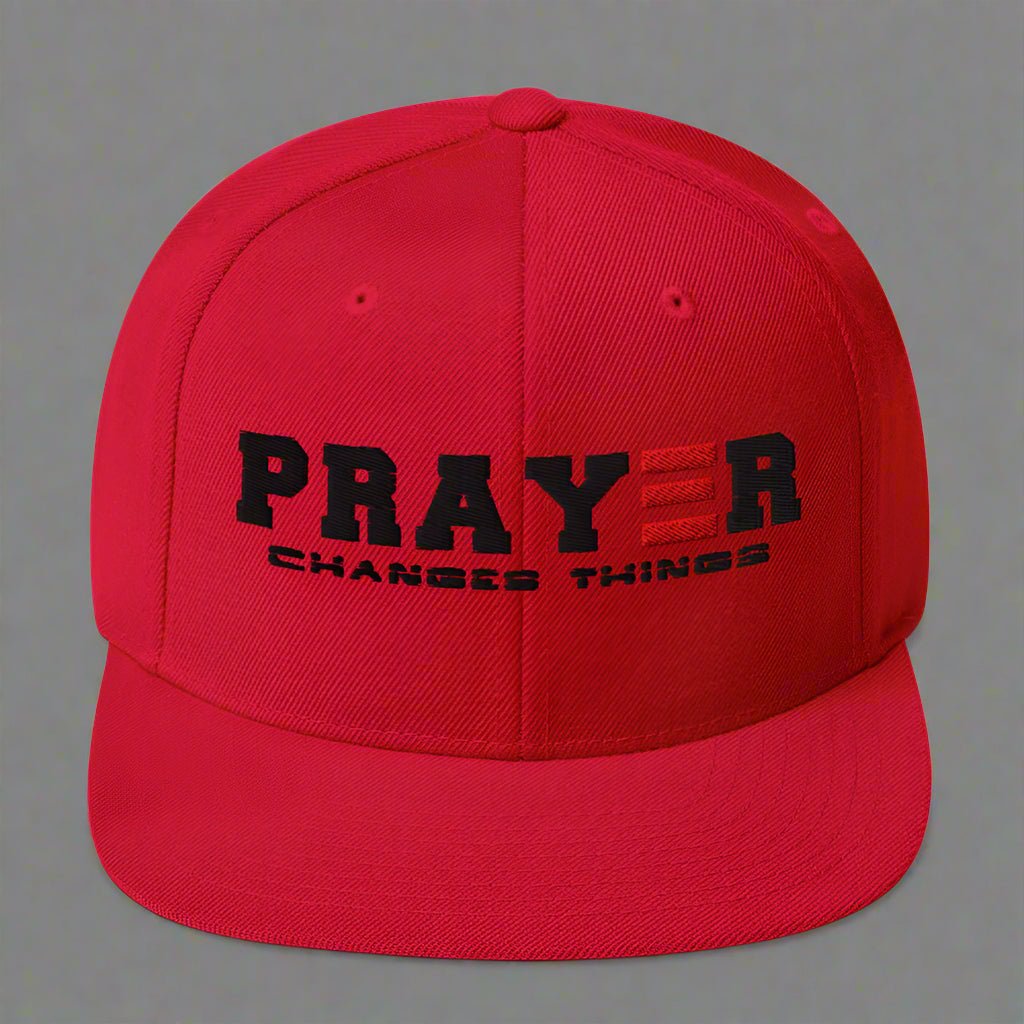 PRAYER CHANGES THINGS SNAPBACK - ES Christian Wear