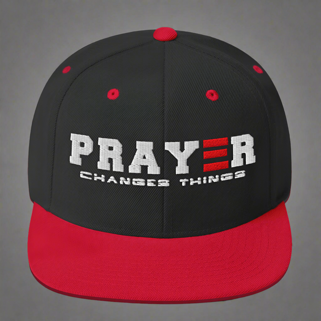 PRAYER CHANGES THINGS SNAPBACK - ES Christian Wear