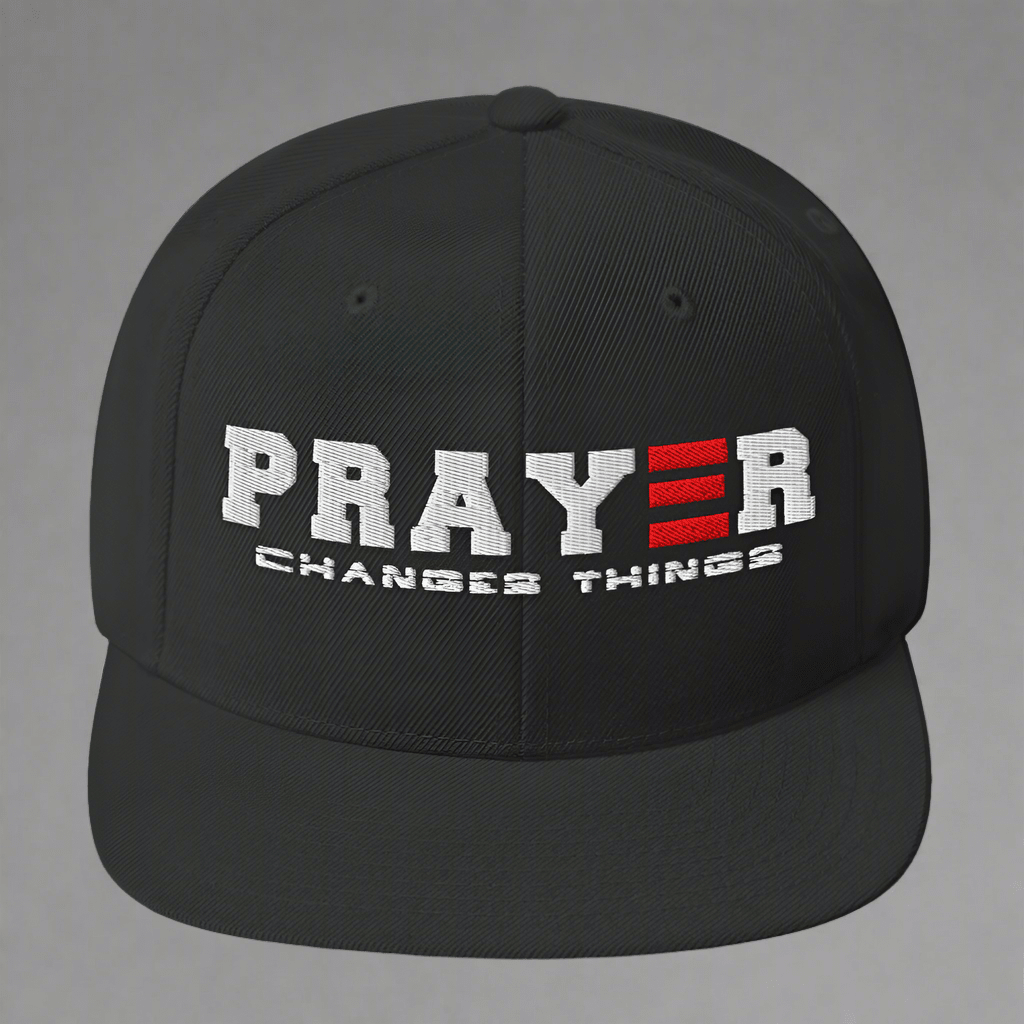 PRAYER CHANGES THINGS SNAPBACK - ES Christian Wear