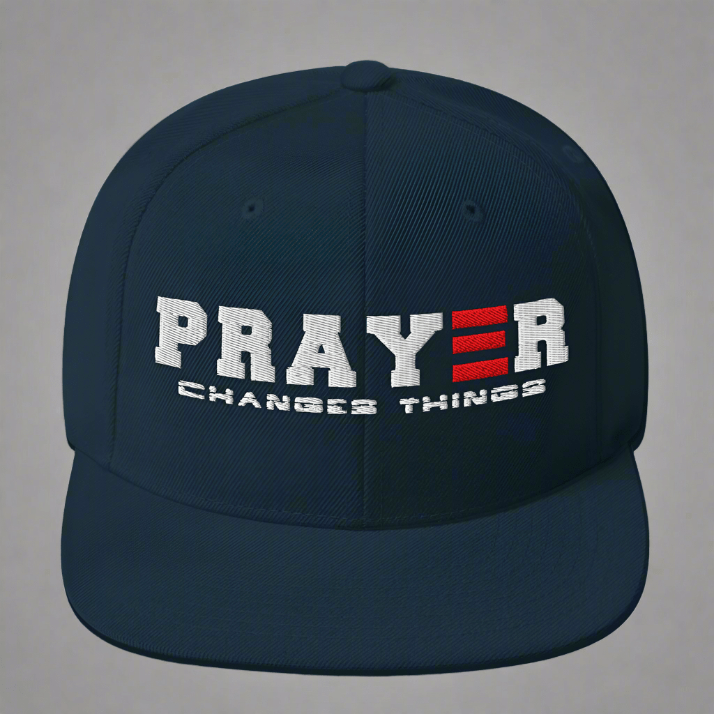 PRAYER CHANGES THINGS SNAPBACK - ES Christian Wear