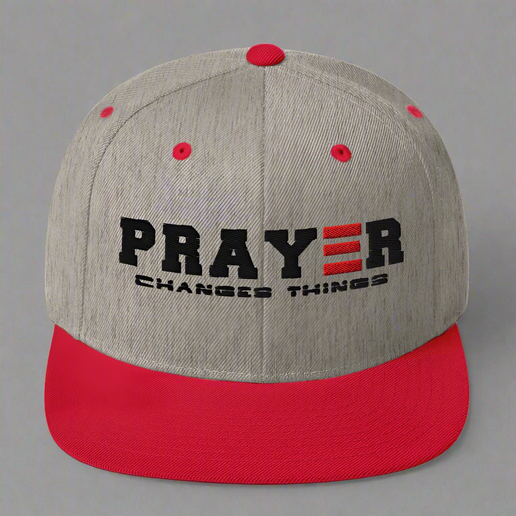 PRAYER CHANGES THINGS SNAPBACK - ES Christian Wear