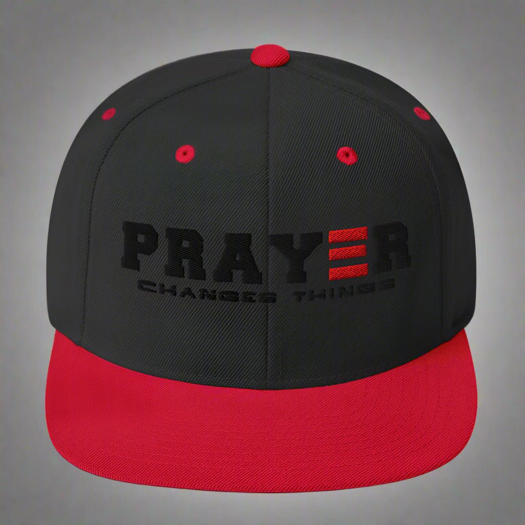 PRAYER CHANGES THINGS SNAPBACK - ES Christian Wear