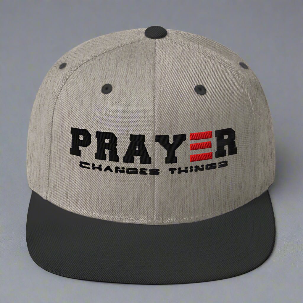 PRAYER CHANGES THINGS SNAPBACK - ES Christian Wear