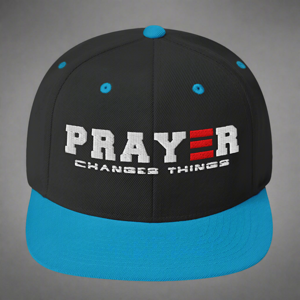 PRAYER CHANGES THINGS SNAPBACK - ES Christian Wear