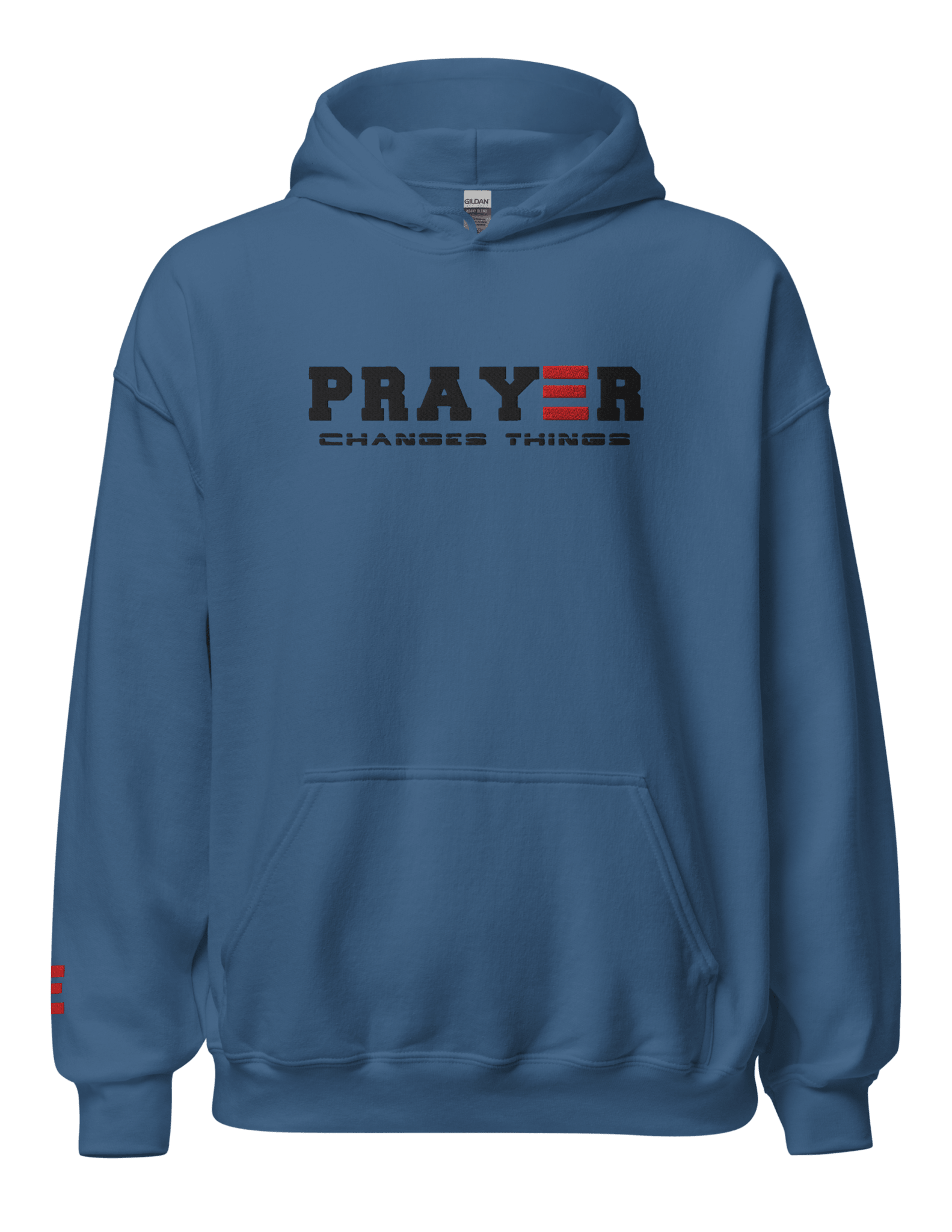 Prayer Changes Things faith hoodie side view comfortable fit