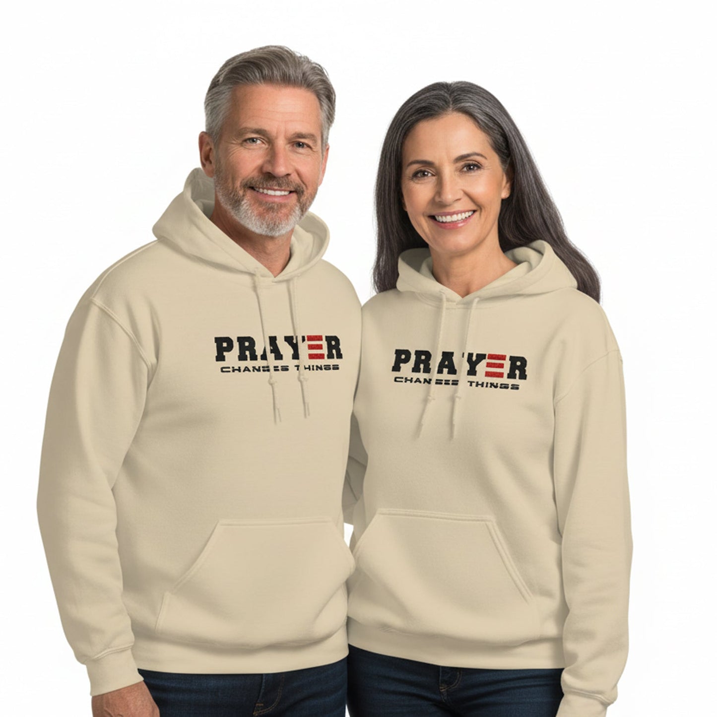 Unisex Christian hoodie Prayer Changes Things black color