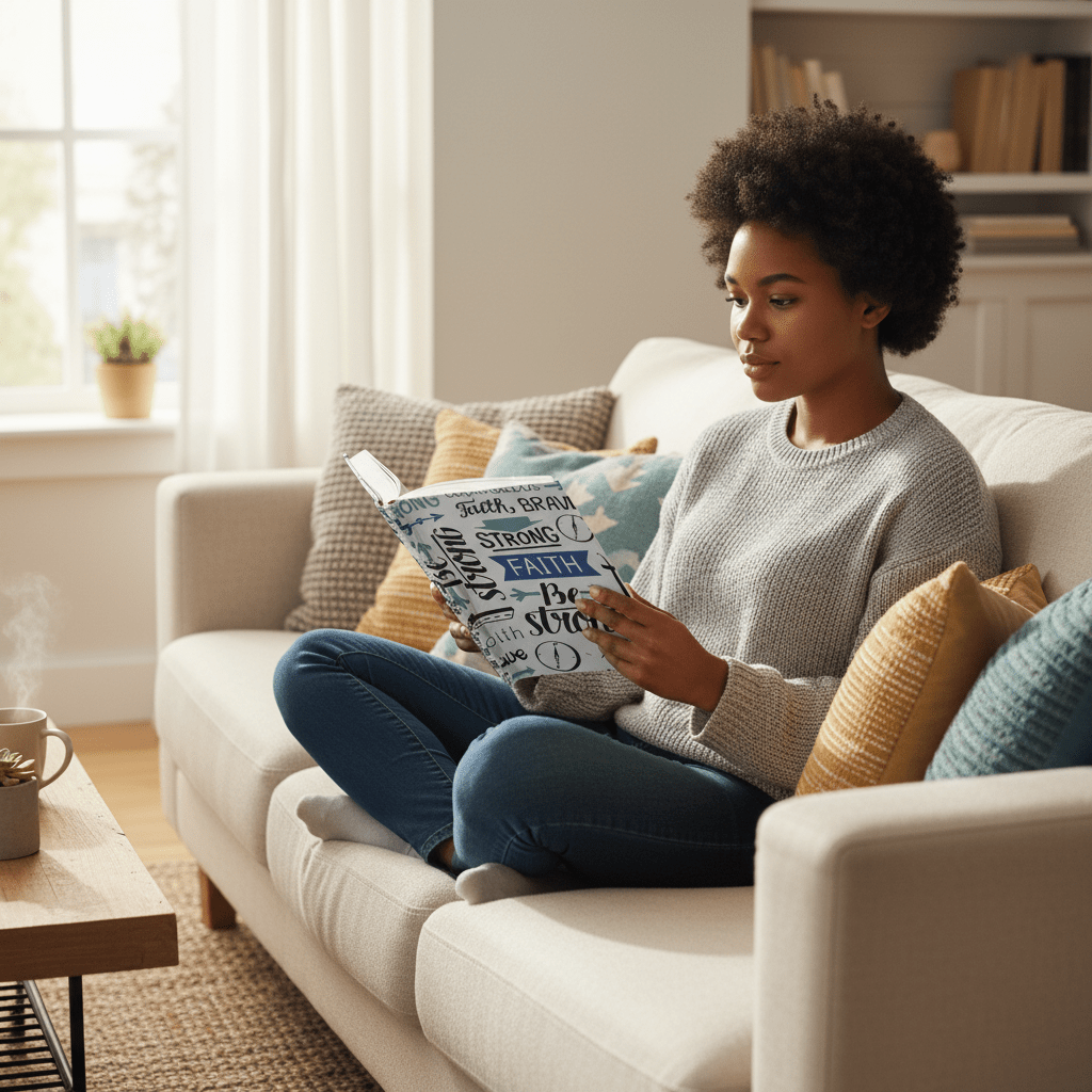 STRONG FAITH JOURNAL - HARDCOVER PRAYER & DEVOTIONAL NOTEBOOK - ES Christian Wear