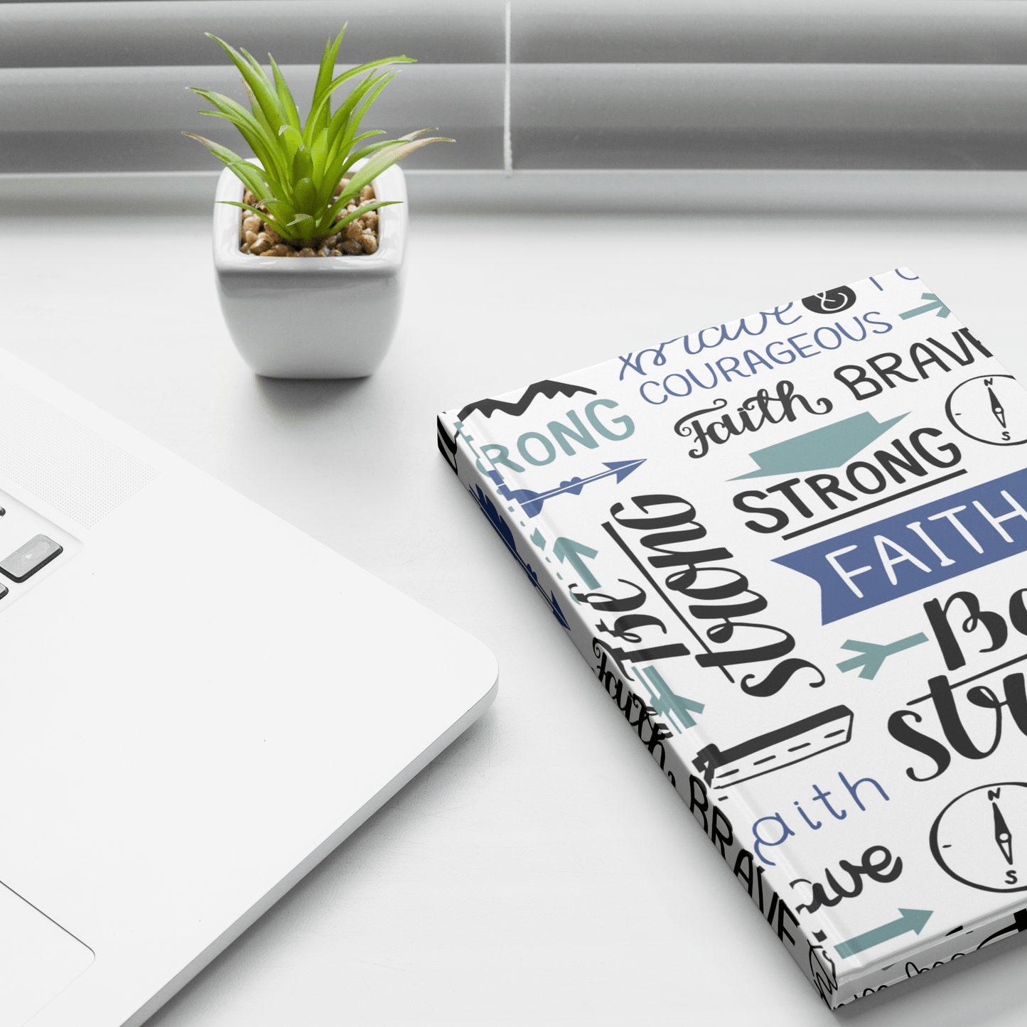 STRONG FAITH JOURNAL - HARDCOVER PRAYER & DEVOTIONAL NOTEBOOK - ES Christian Wear